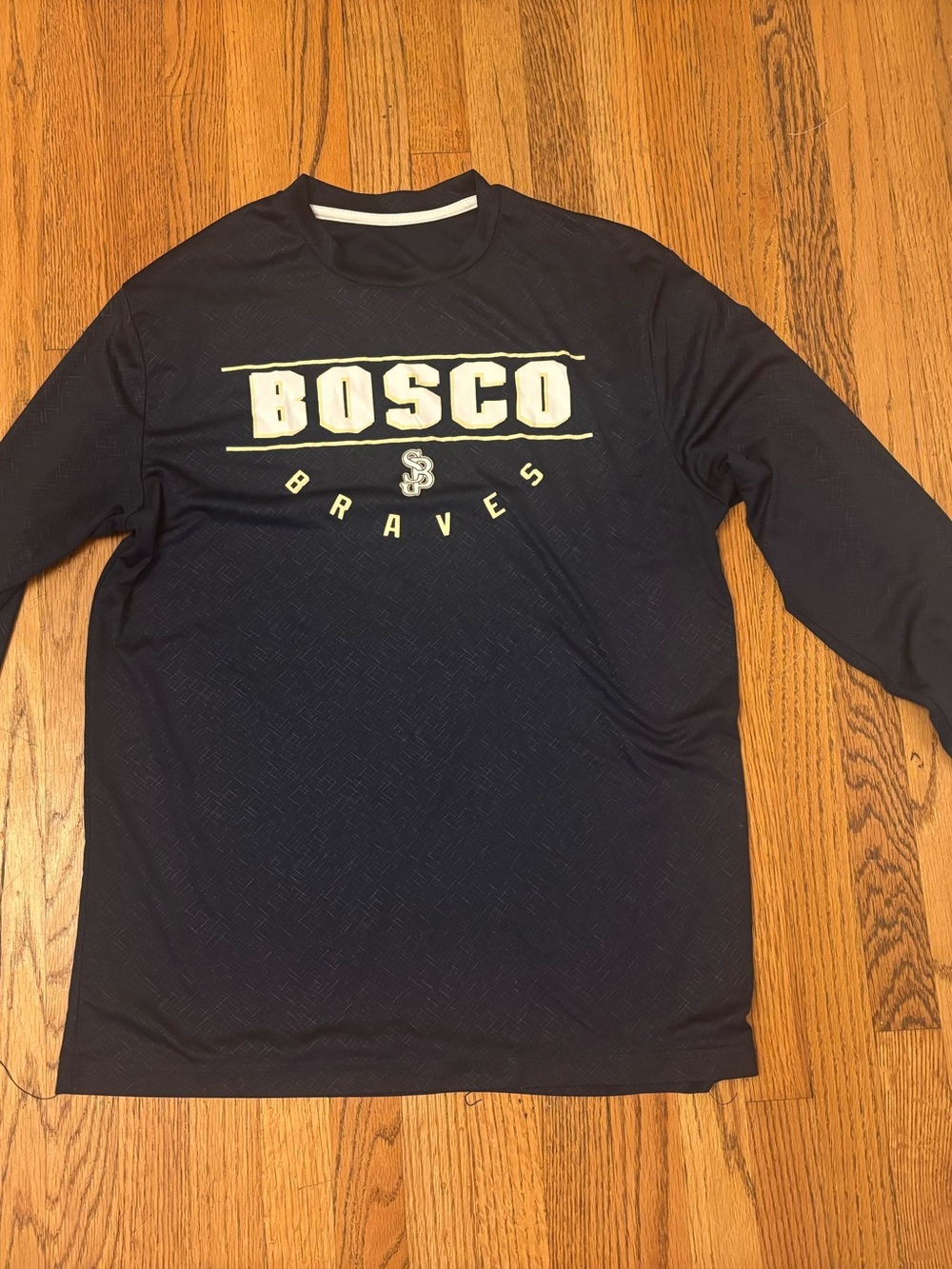 St John Bosco Braves High School Dri-Fit Long Sleeve Workout Top Adult Size M